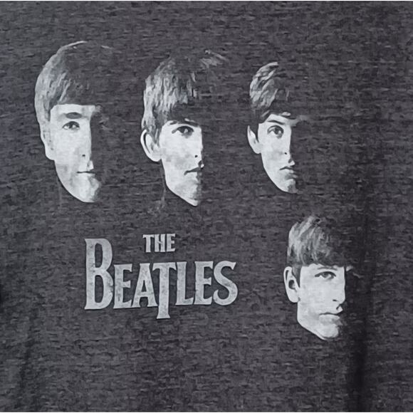 THE BEATLES Gray Crew Neck Short Sleeve T-Shirt. Size 2X - Picture 5 of 9